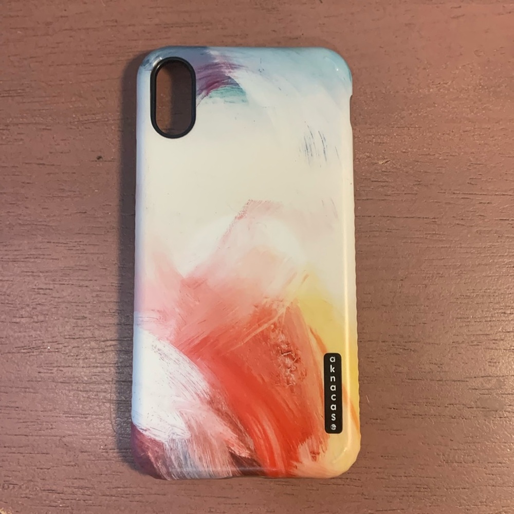 New Aknacase iPhone 10X Multicolored Paint Case